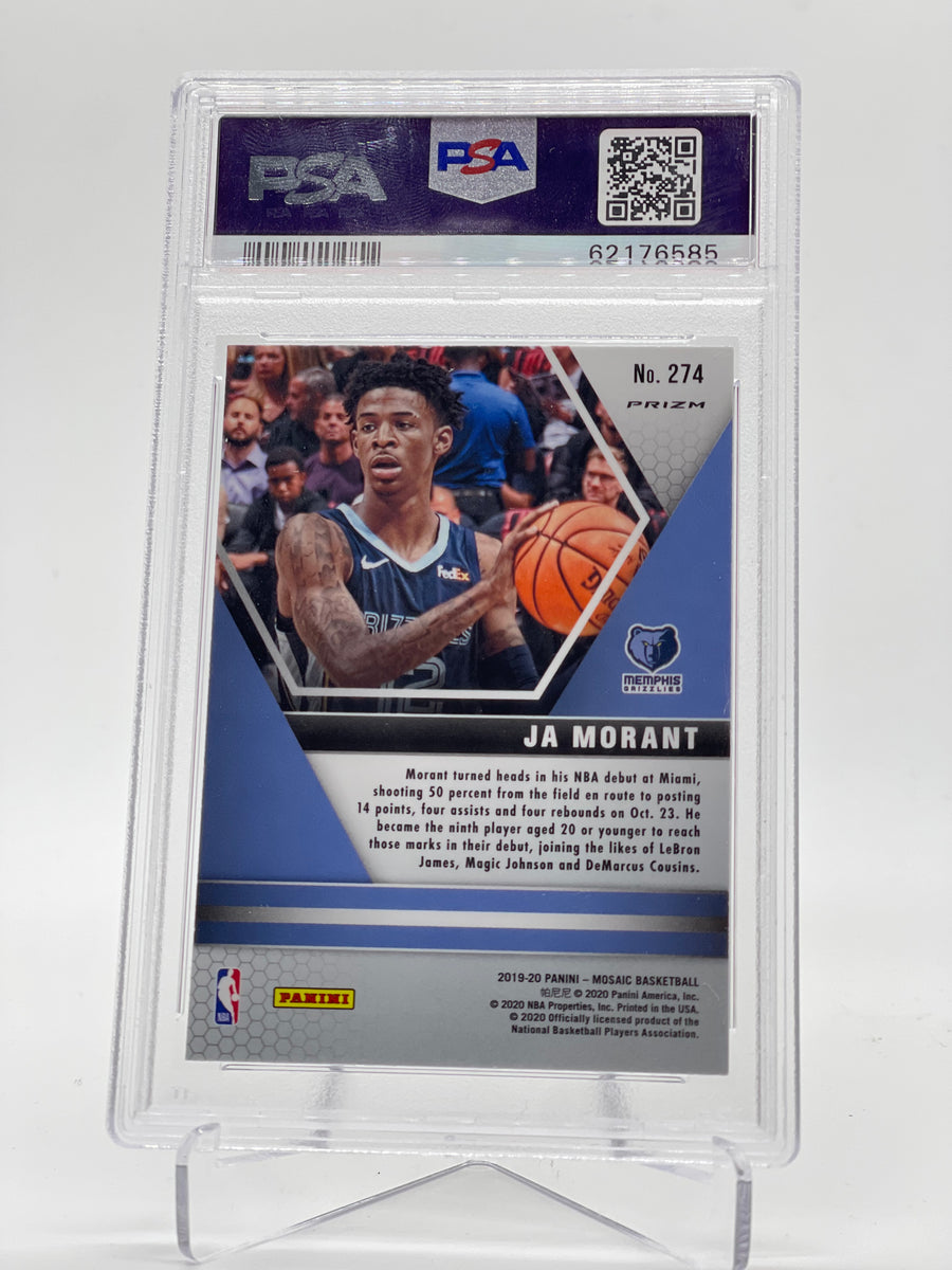 Ja Morant - 2019 Panini Mosaic - Reactive Blue - PSA Gem MT