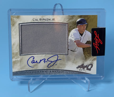 Cal Ripken Jr - Autograph, Game Worn Patch