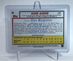 Hank Aaron - Major League Debut  - Topps