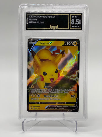 Pikachu V - 2020 Pokémon Sword & Shield - GMA 8.5